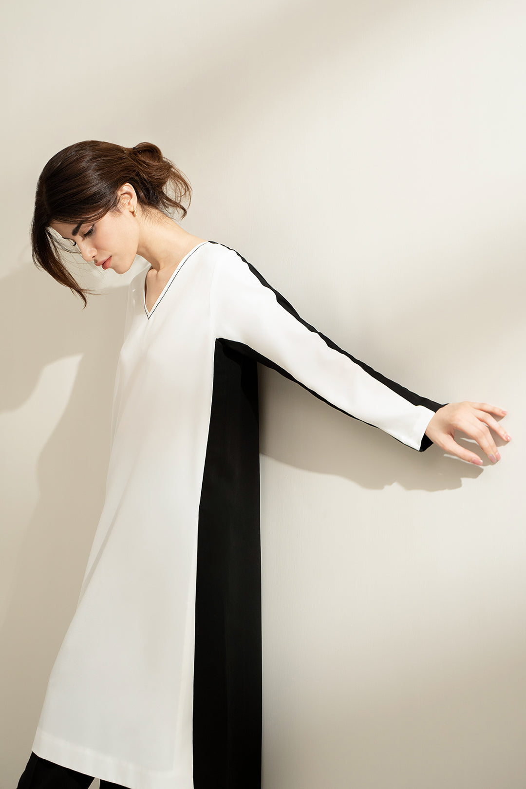 Monochrome Hi-Lo Shirt
