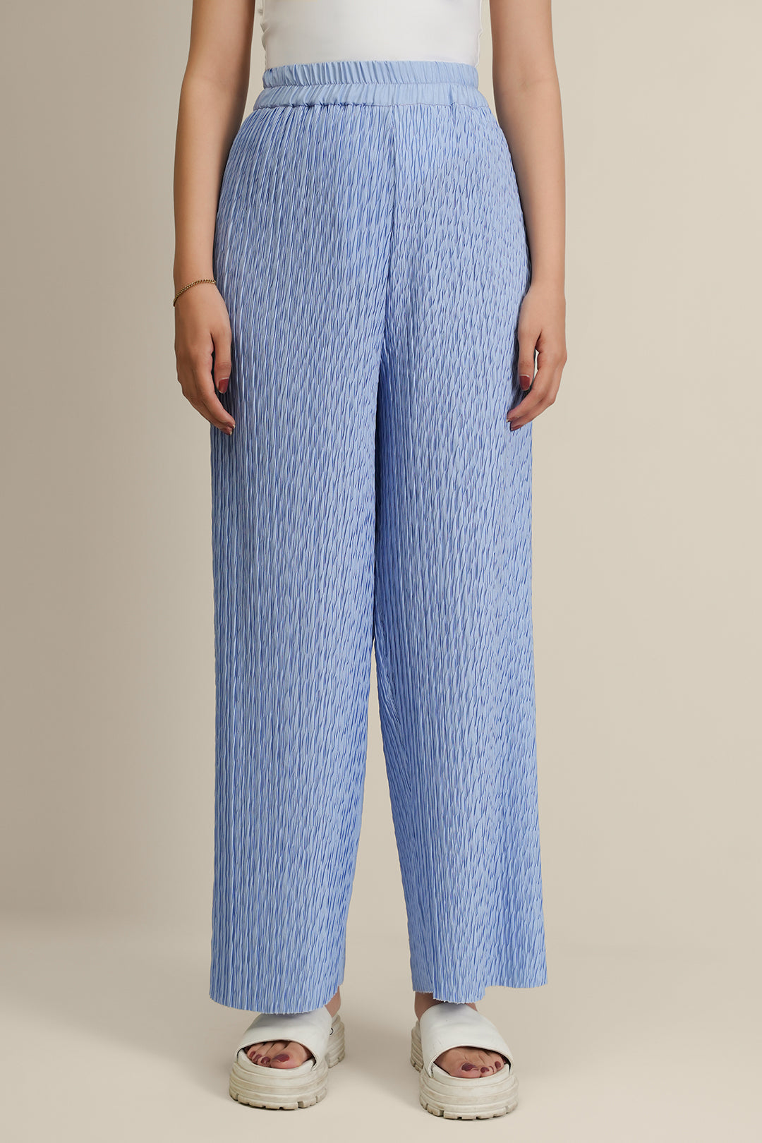 Elasticated Pleated Pants