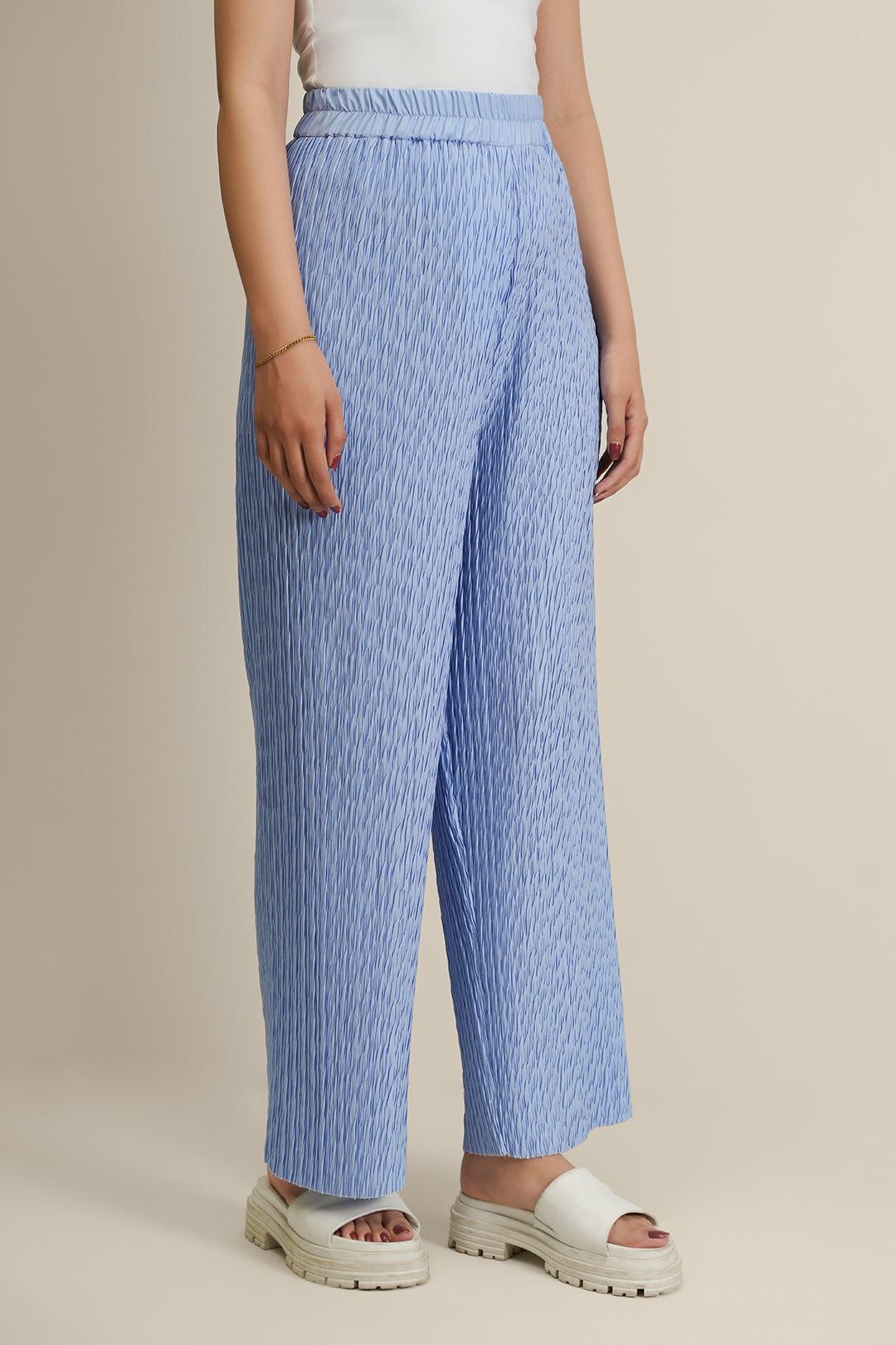 Elasticated Pleated Pants