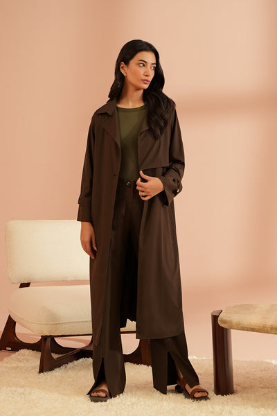 Taupe Trench Coat
