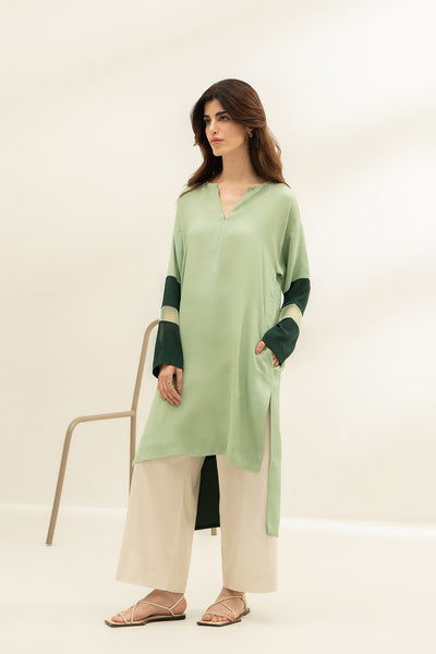 Green Hi-Lo Top
