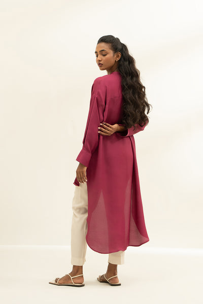 Magenta Button Down