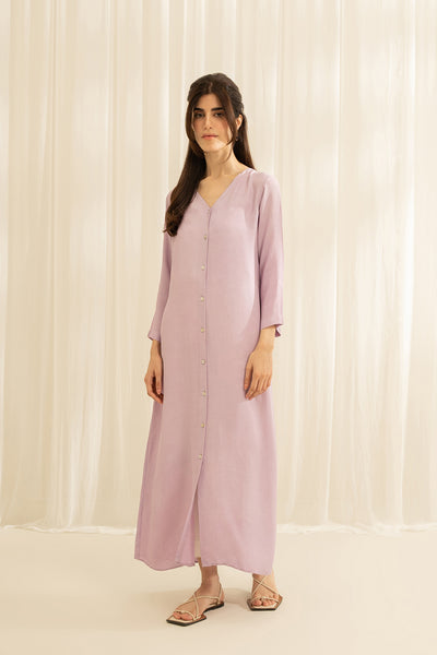 Lavender Button Down Dress