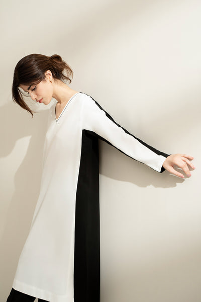 Monochrome Hi-Lo Shirt