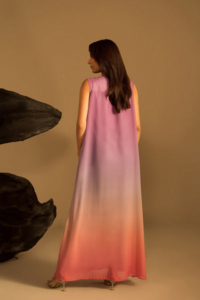 Lilac Gradient Dress (Sleeveles)
