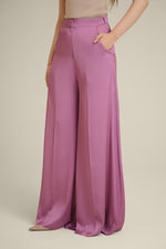 Tea Pink Silk Pants