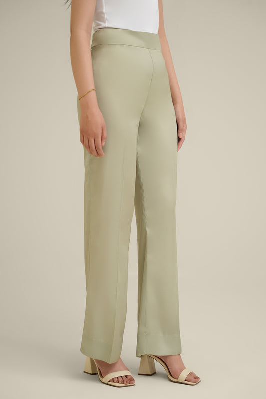 Sage Silk Pants