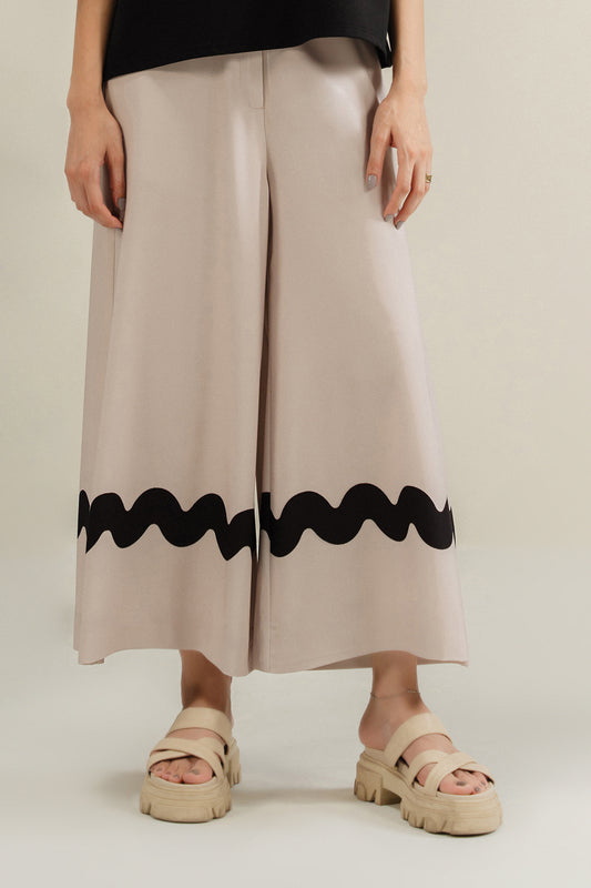 Beige Swirl Pants