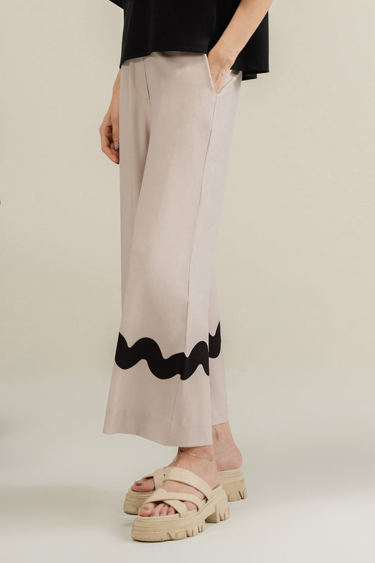 Beige Swirl Pants