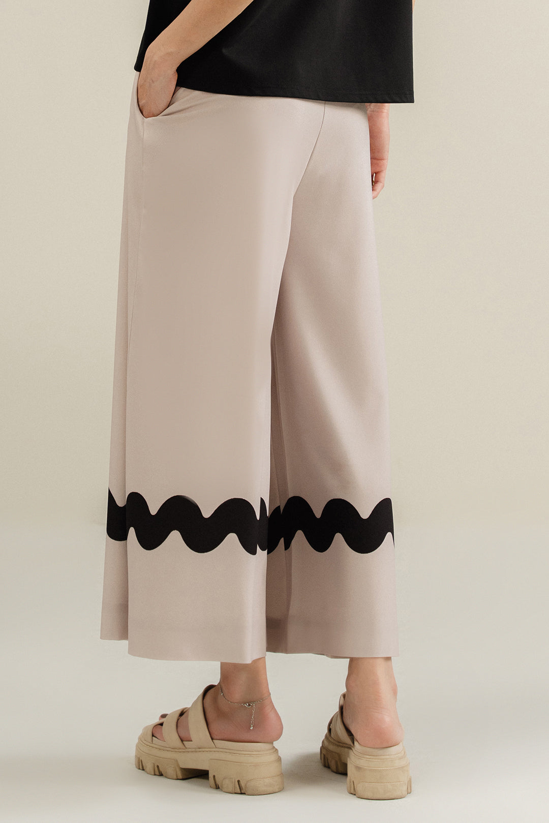 Beige Swirl Pants