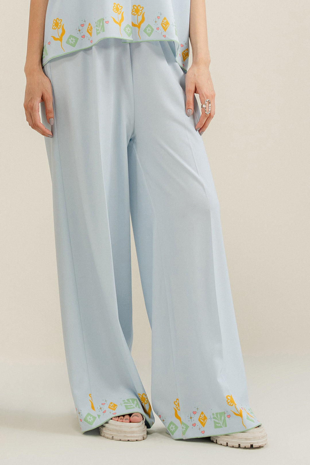 Blue Drawsting Pants