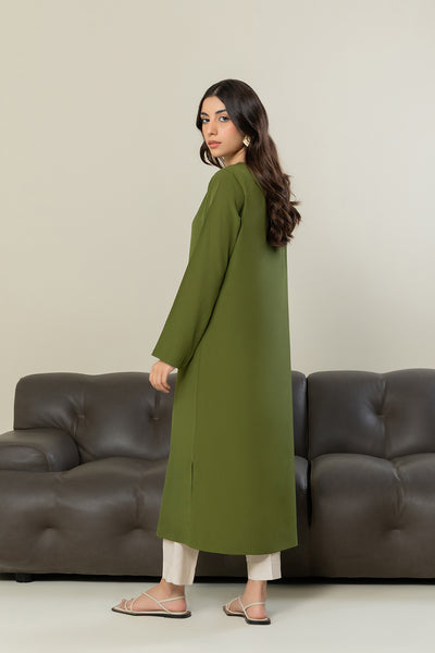 Olive Long Top